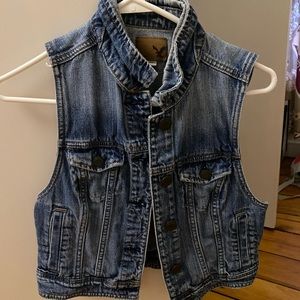 Jean jacket vest